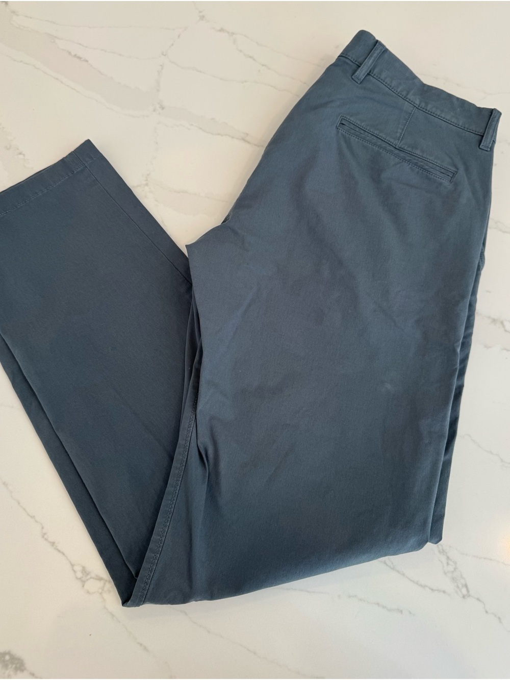 J. Crew Men's Tech Chinos in Slate Gray-Blue